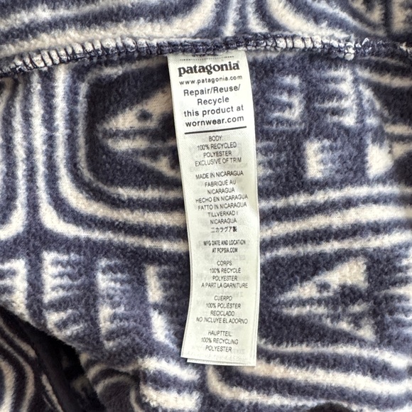 PATAGONIA Synchilla Rare Pattern | NWT | Sunken Blue | Large - Picture 11 of 11